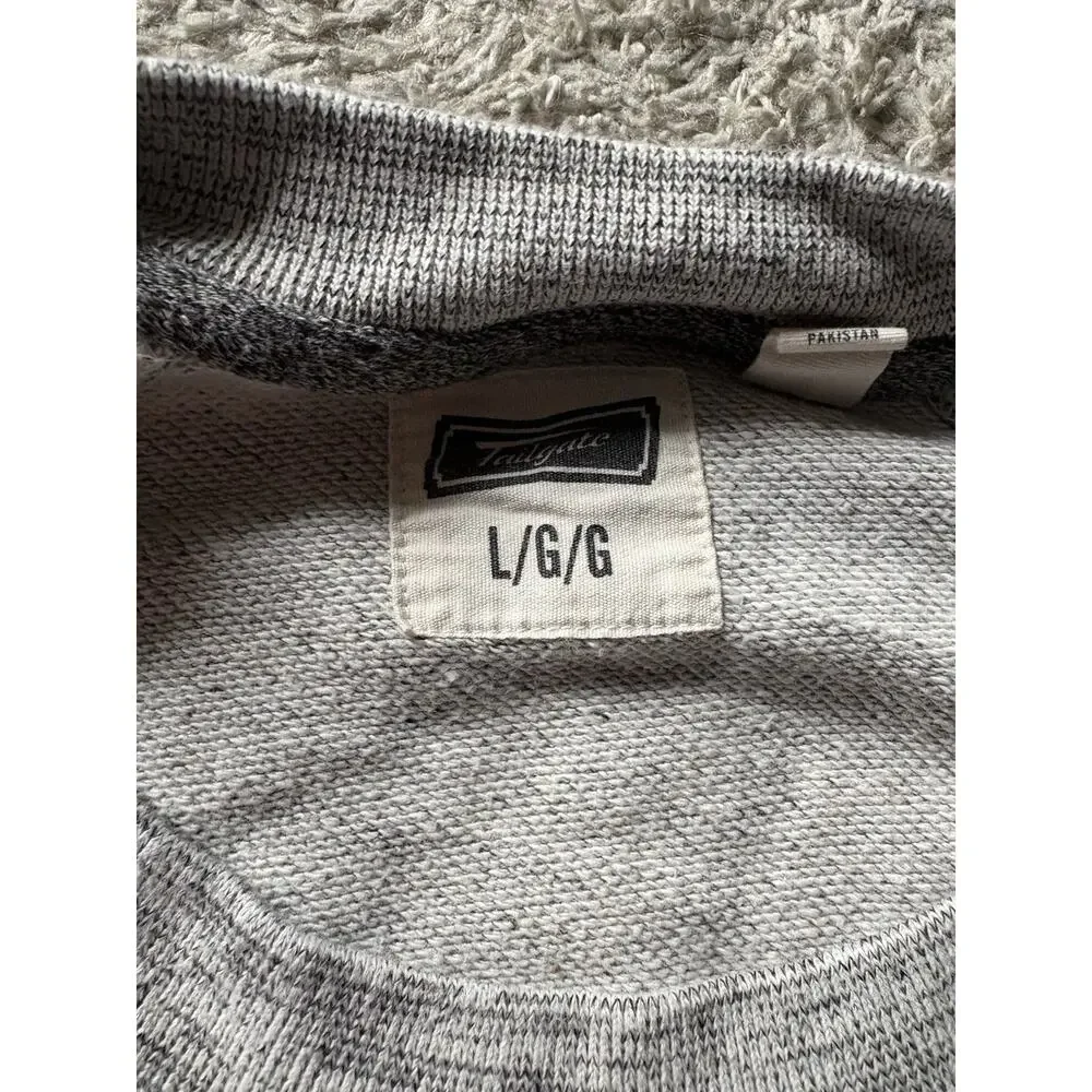 Wisconsin Badgers Rose Bowl Grey Sweatshirt Crew Neck Size Large